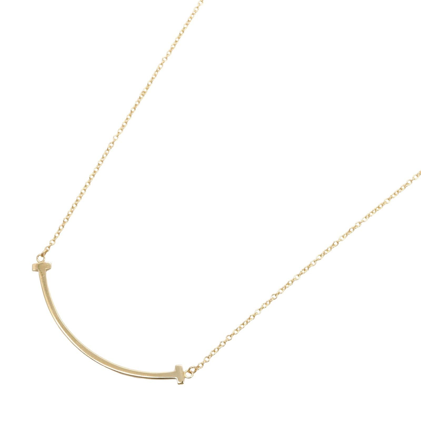 Tiffany & Co. Tiffany Co T-Smile Small Necklace K18 (Yellow Gold) Gold Size ONE SIZE - 1 Thumbnail