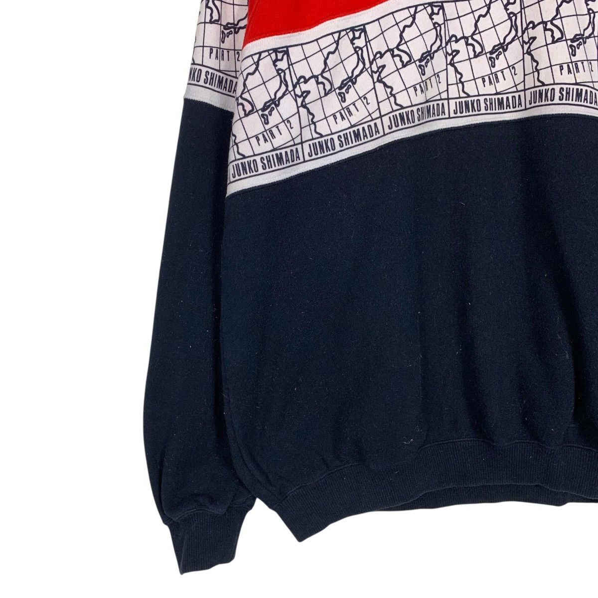Junko Shimada 90’s JUNKO SHIMADA Colorblock Crewneck Sweatshirt #3631-C166 Size US M / EU 48-50 / 2 - 6 Thumbnail
