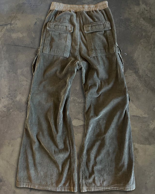 Rick Owens RICK OWENS DRKSHDW FW2023 HEAVY CORDUROY CARGO BELLAS Size US 34 / EU 50 - 3 Thumbnail