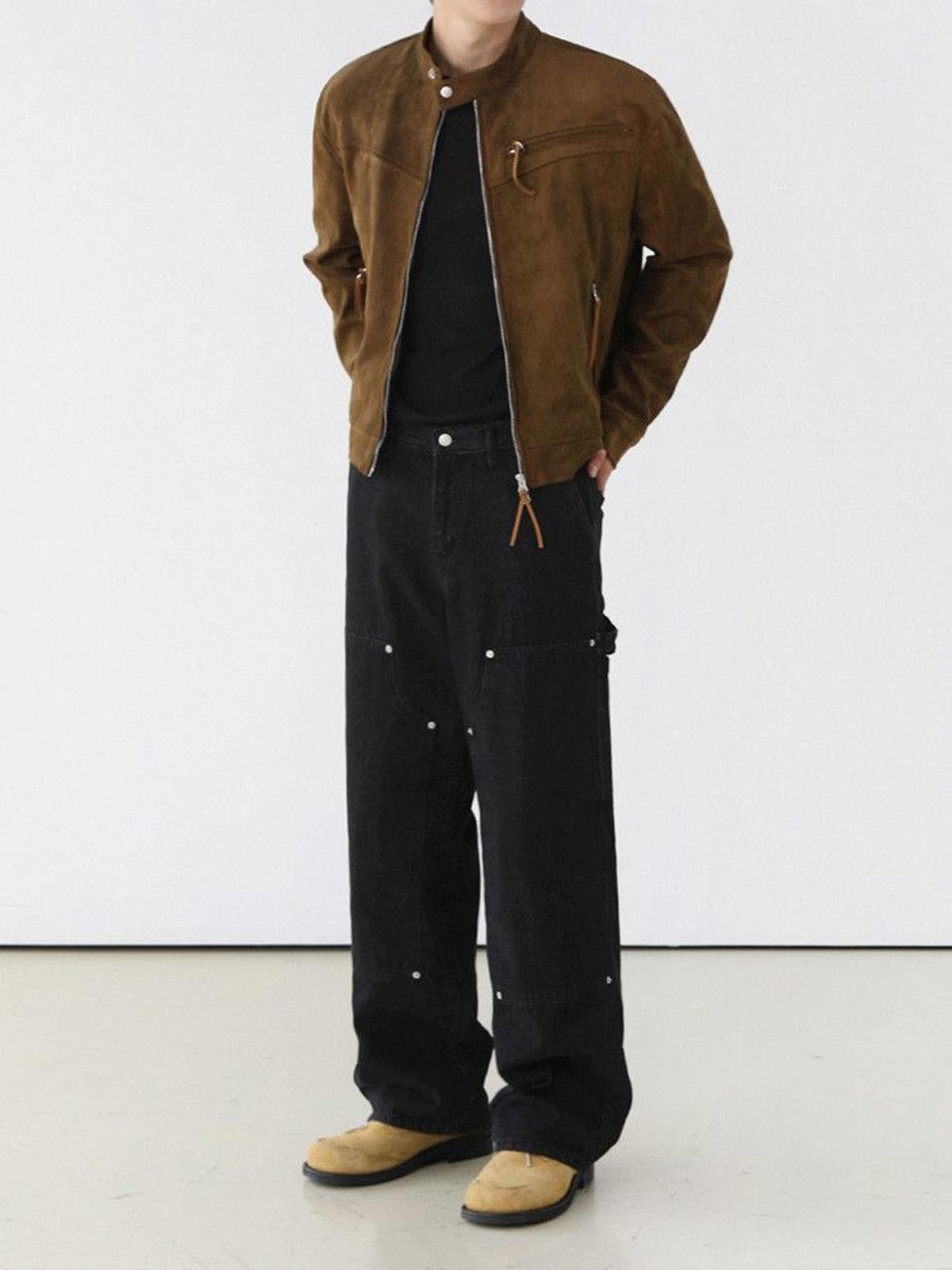 Jean Baggy Black Flared Denim Jeans Size US 33 - 3 Thumbnail