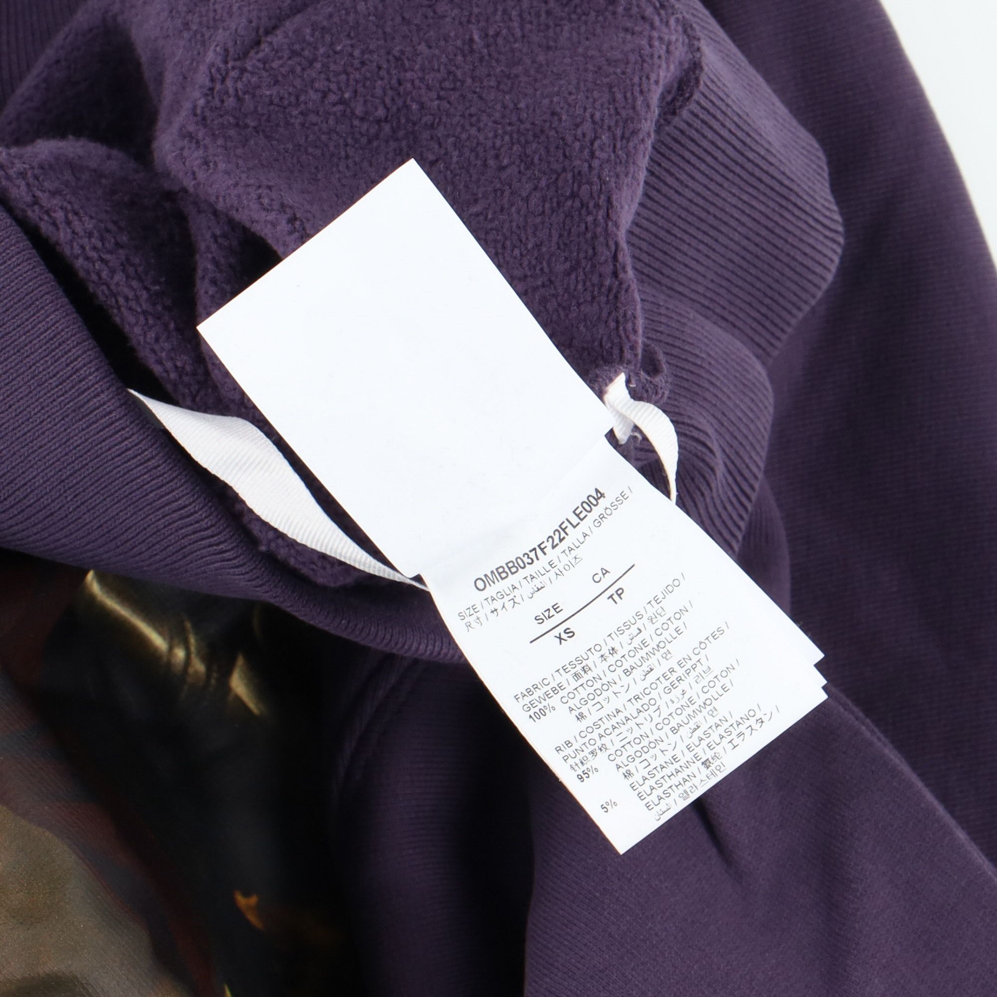 Off-White Purple Caravaggio Crowning Oversized Hoodie Size US XS / EU 42 / 0 - 5 Thumbnail