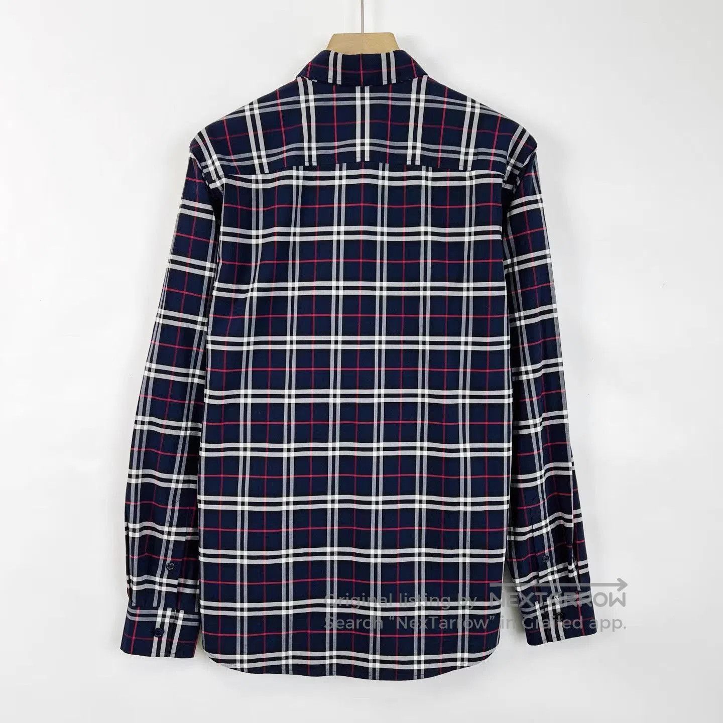 Burberry Blue Plaid Long Sleeve Button-Up Shirt. Size US S / EU 44-46 / 1 - 2 Thumbnail