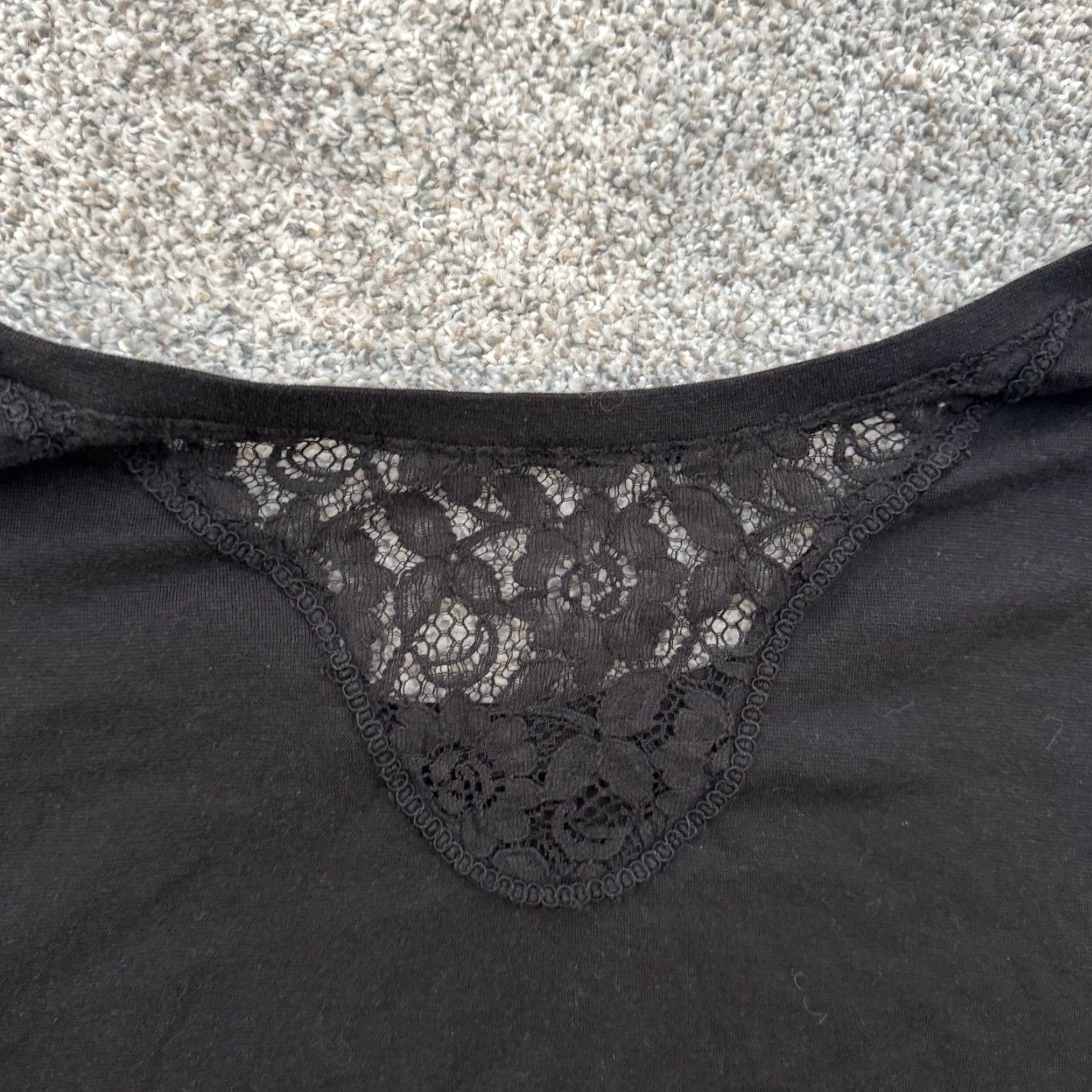 Faded Glory VINTAGE Faded Glory Blouse Plus 4X Dark Romantic Goth Lace Casual Chic Minimalist Layering Womens Size XXL / US 16-18 / IT 52-54 - 7 Thumbnail