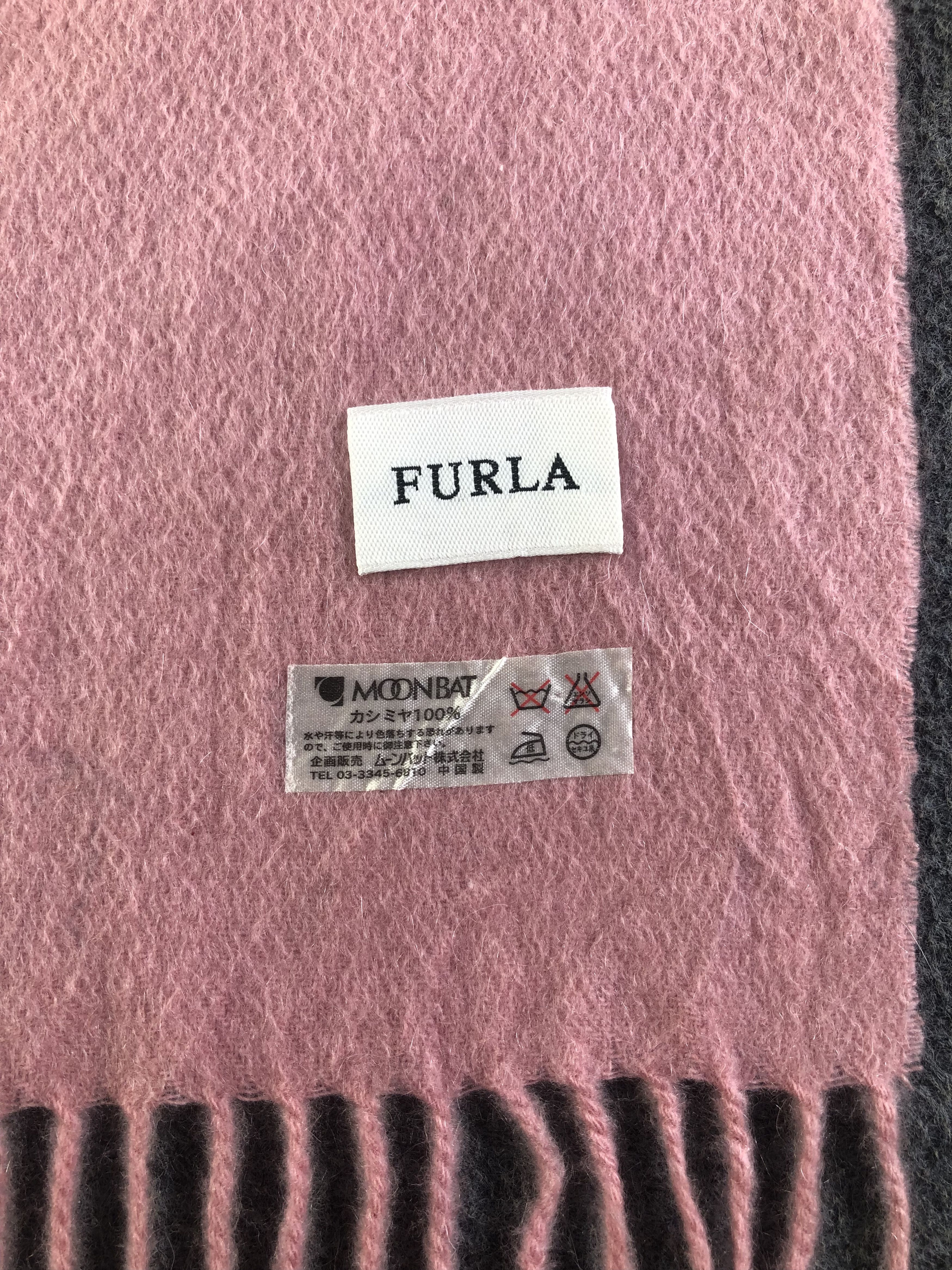 Furla × Vintage Furla Cashmere Scarf / Muffler / Neckwear SS1298 Size ONE SIZE - 5 Thumbnail