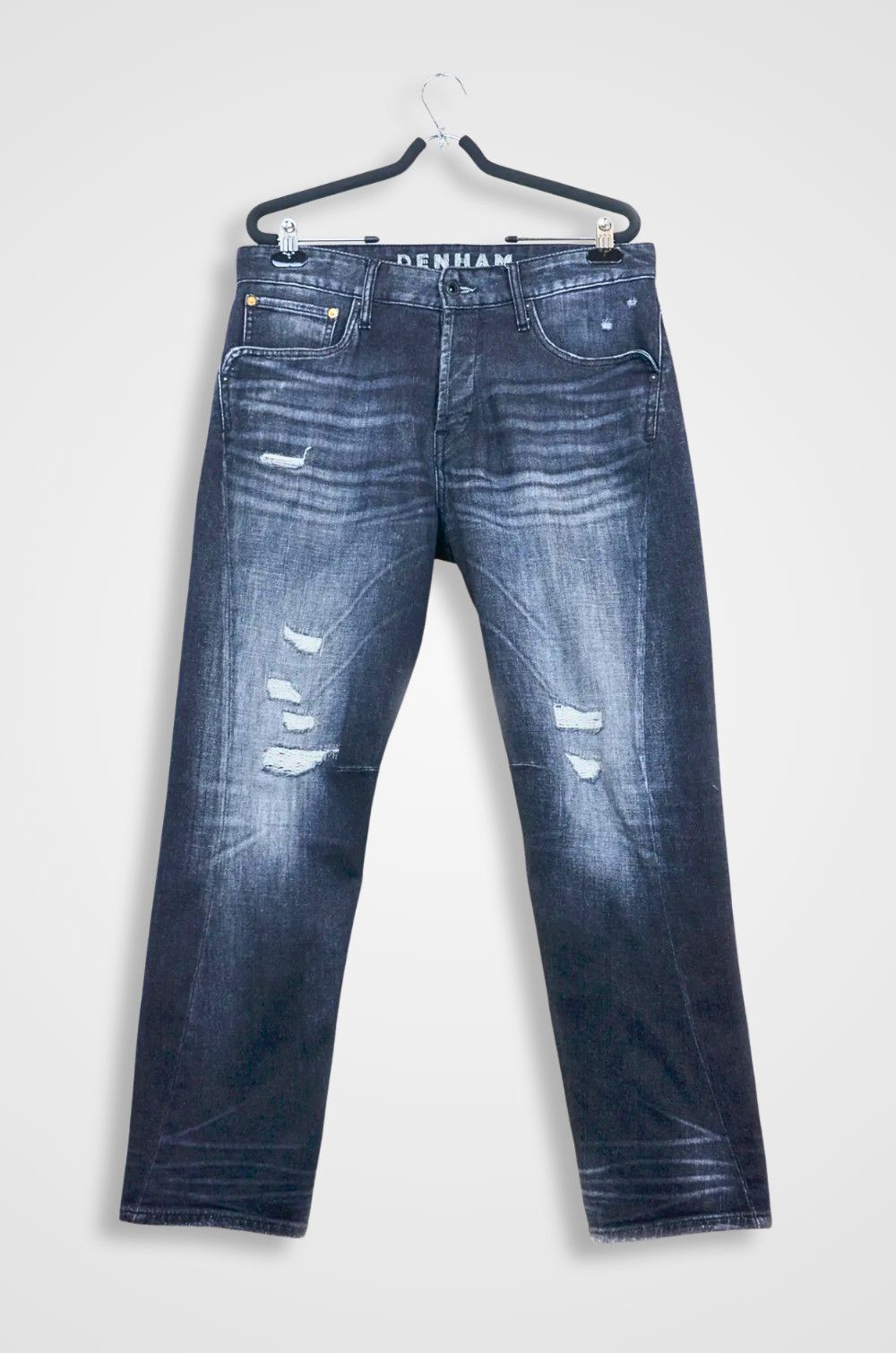 DENHAM Denham Fusion Regular Tapered Jeans Candiani Denim -W32 L30 Size US 32 / EU 48 - 1 Thumbnail