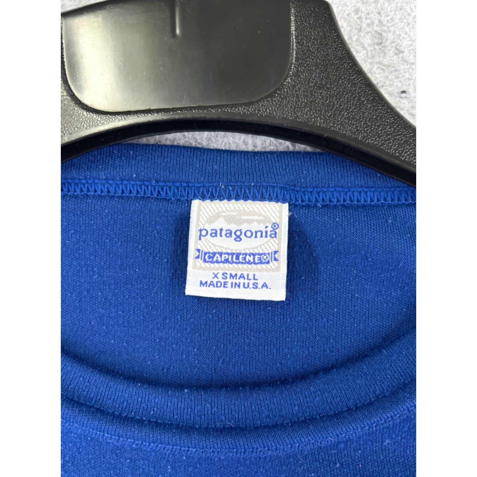 Patagonia VINTAGE Patagonia Shirt Men Extra Small Blue Capilene Long Sleeve Polyester USA Size US XS / EU 42 / 0 - 6 Thumbnail