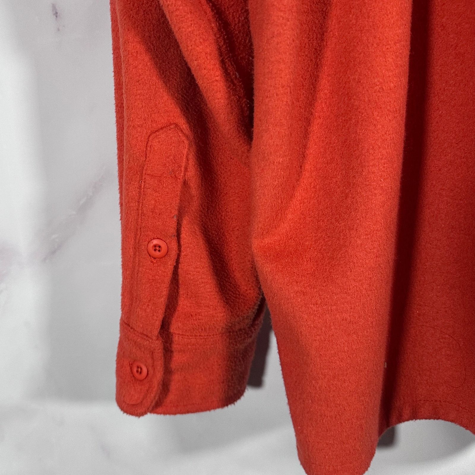 Dickies Construct Orange Fleece Button Up Shirt Size US XL / EU 56 / 4 - 7 Thumbnail