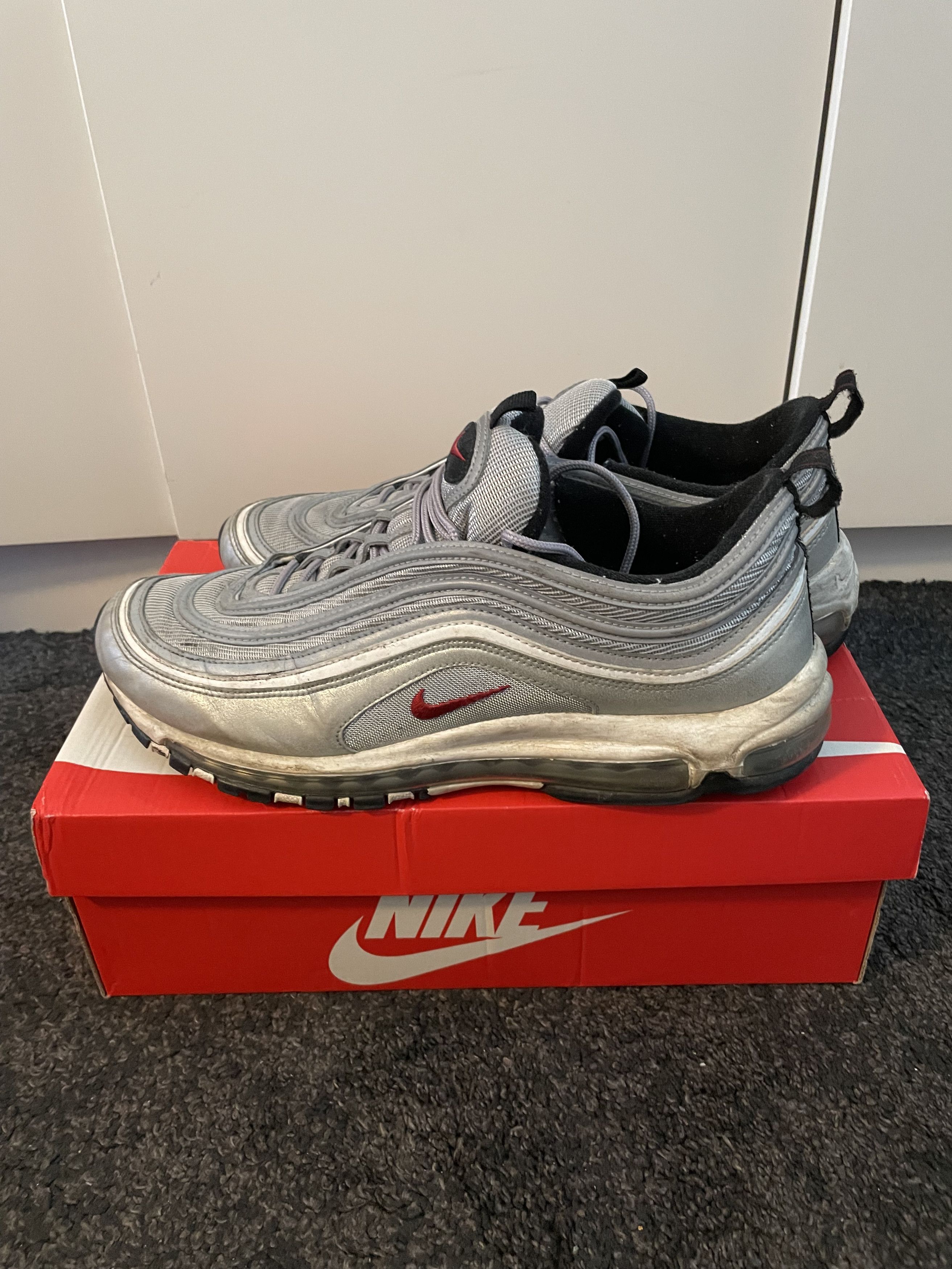 Nike Nike Air Max 97 OG Silver Bullet (2017) Size US 12 / EU 45 - 4 Thumbnail