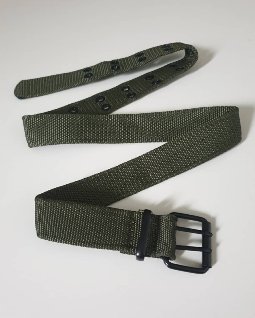 Japanese Brand 💥Unnamed green military Japanese style streetwear belt Size ONE SIZE - 6 Thumbnail