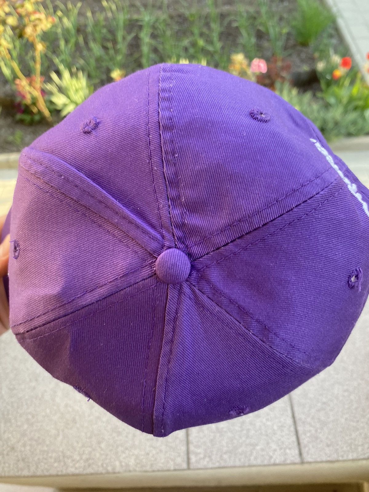 Vintage Vintage 90s Milka Logo Purple Cap Hat Streetwear Size ONE SIZE - 5 Thumbnail