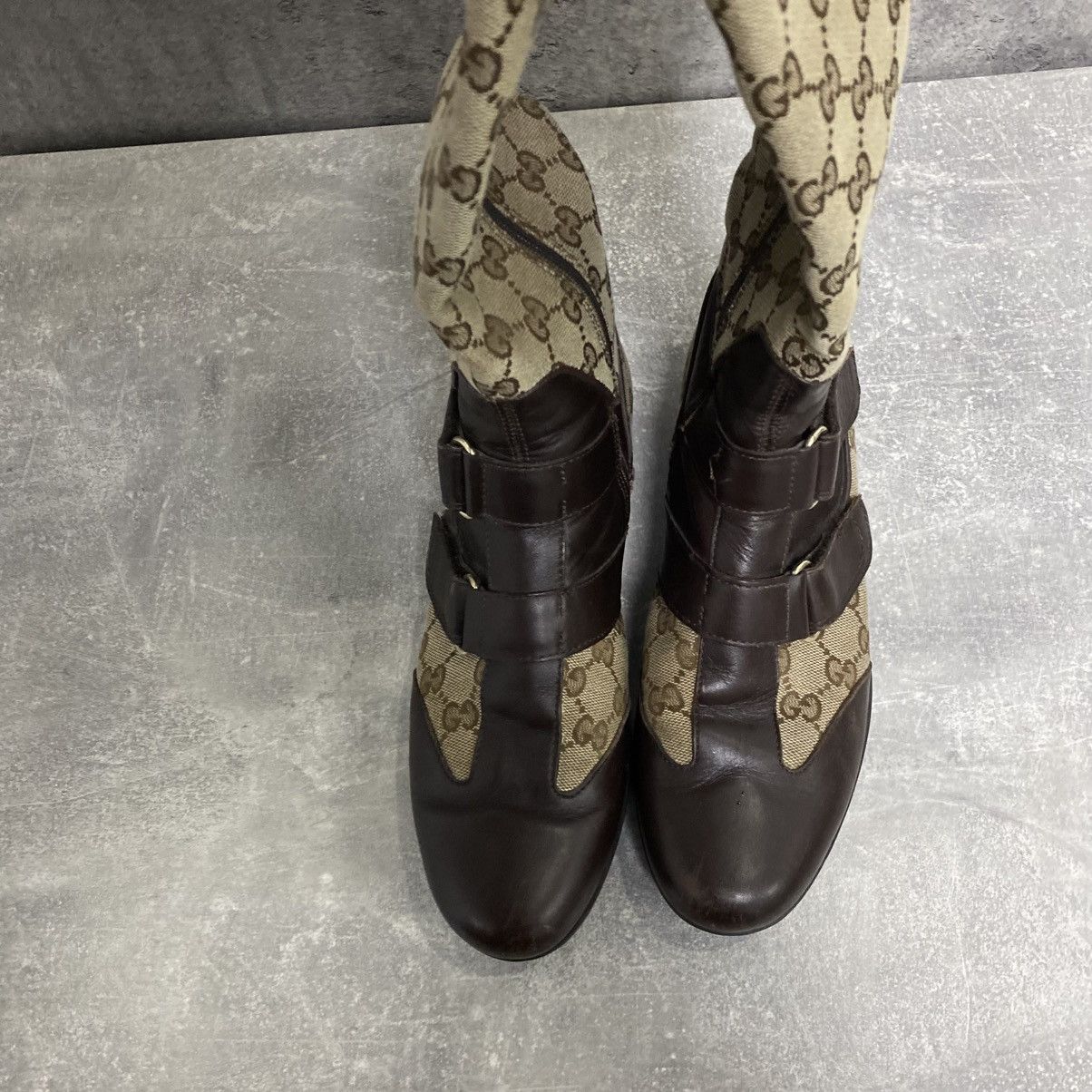 Gucci Vintage Gucci Monogram Canvas Boots High Sneakers Size US 6.5 / IT 36.5 - 9 Thumbnail
