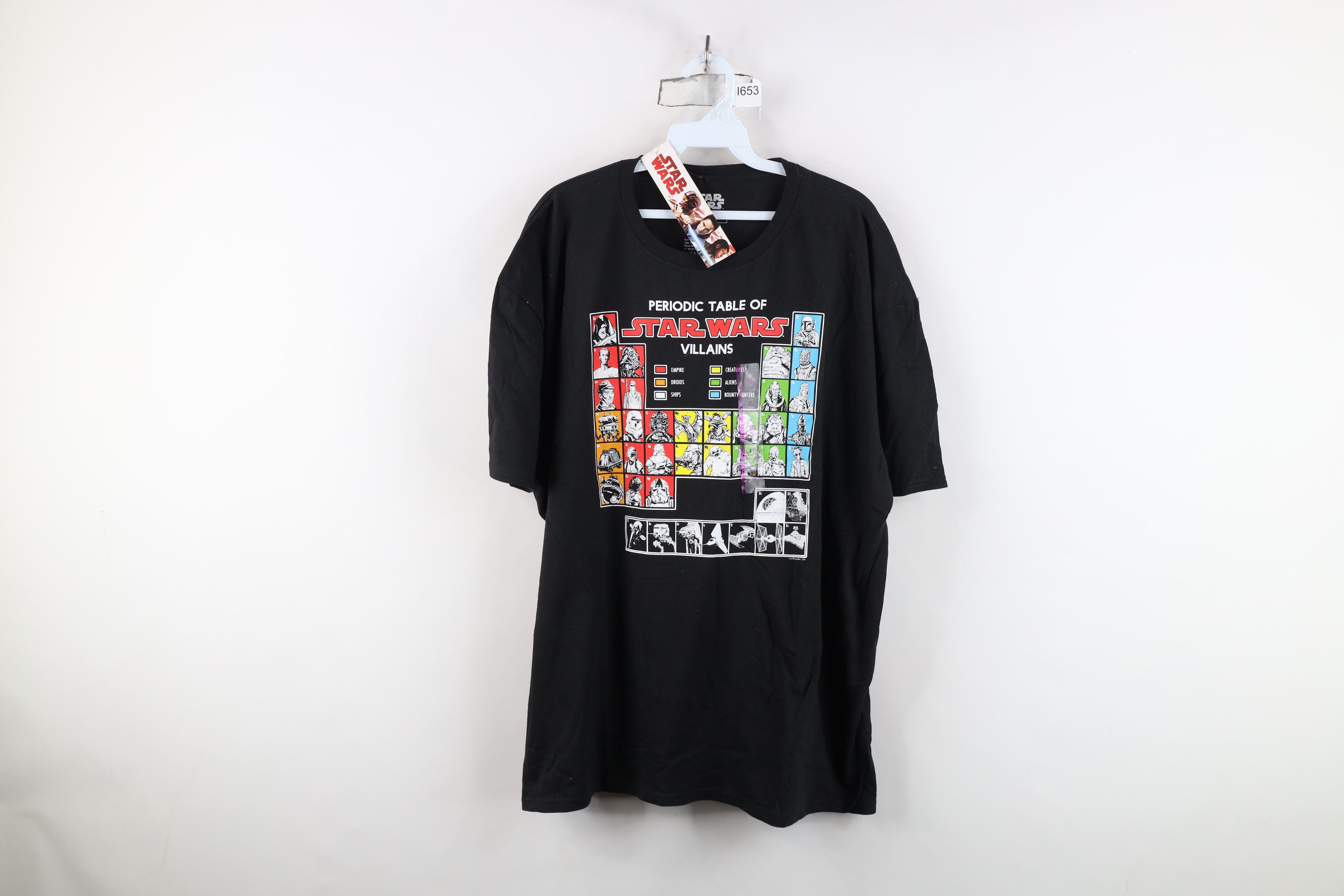 Star Wars Deadstock Y2K Star Wars Periodic Table of Villains T-Shirt Size US XXL / EU 58 / 5 - 1 Thumbnail