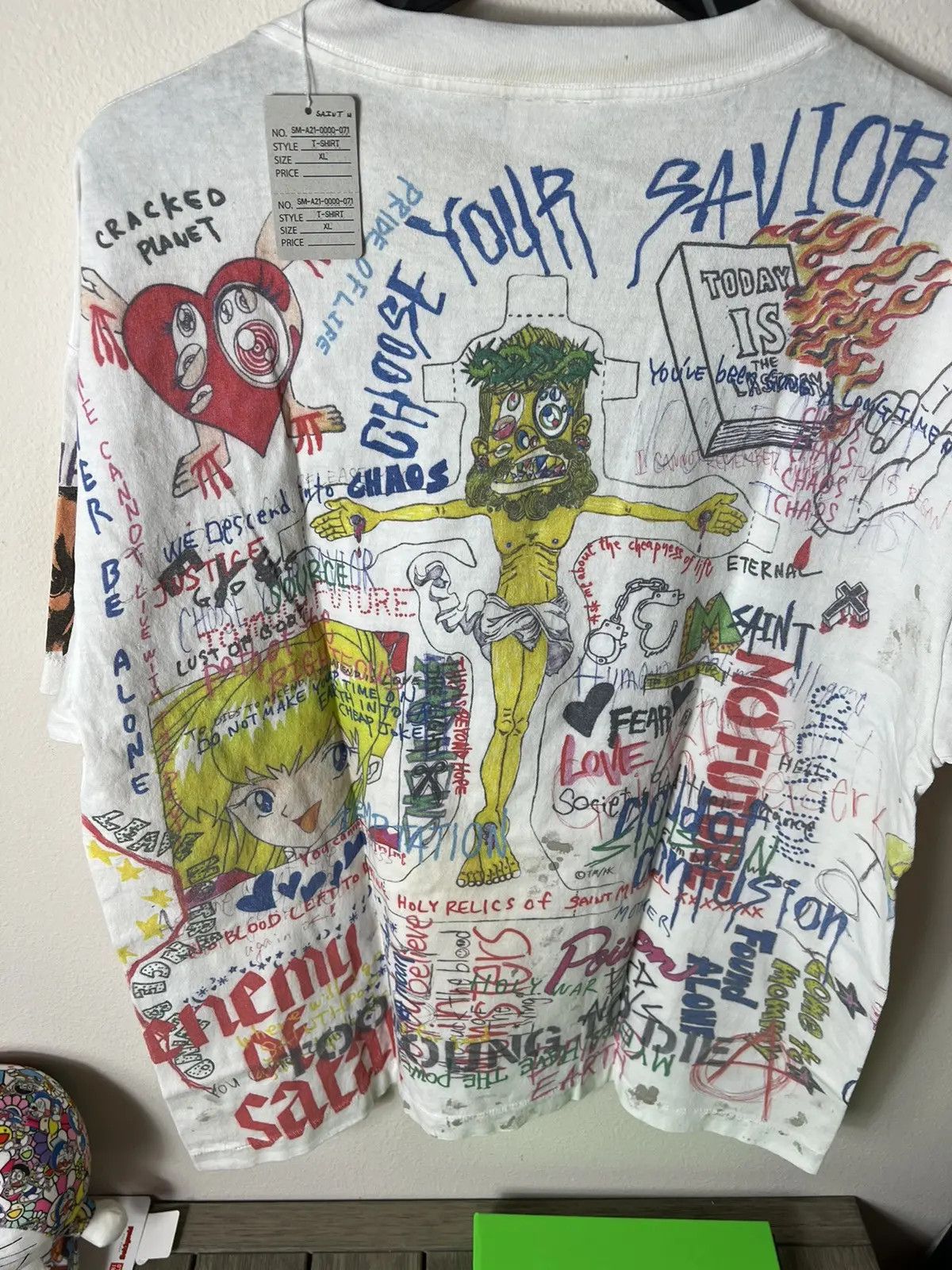 Saint Michael × Takashi Murakami Saint Michael Takashi Murakami Graffiti T-Shirt Size US XL / EU 56 / 4 - 10 Thumbnail