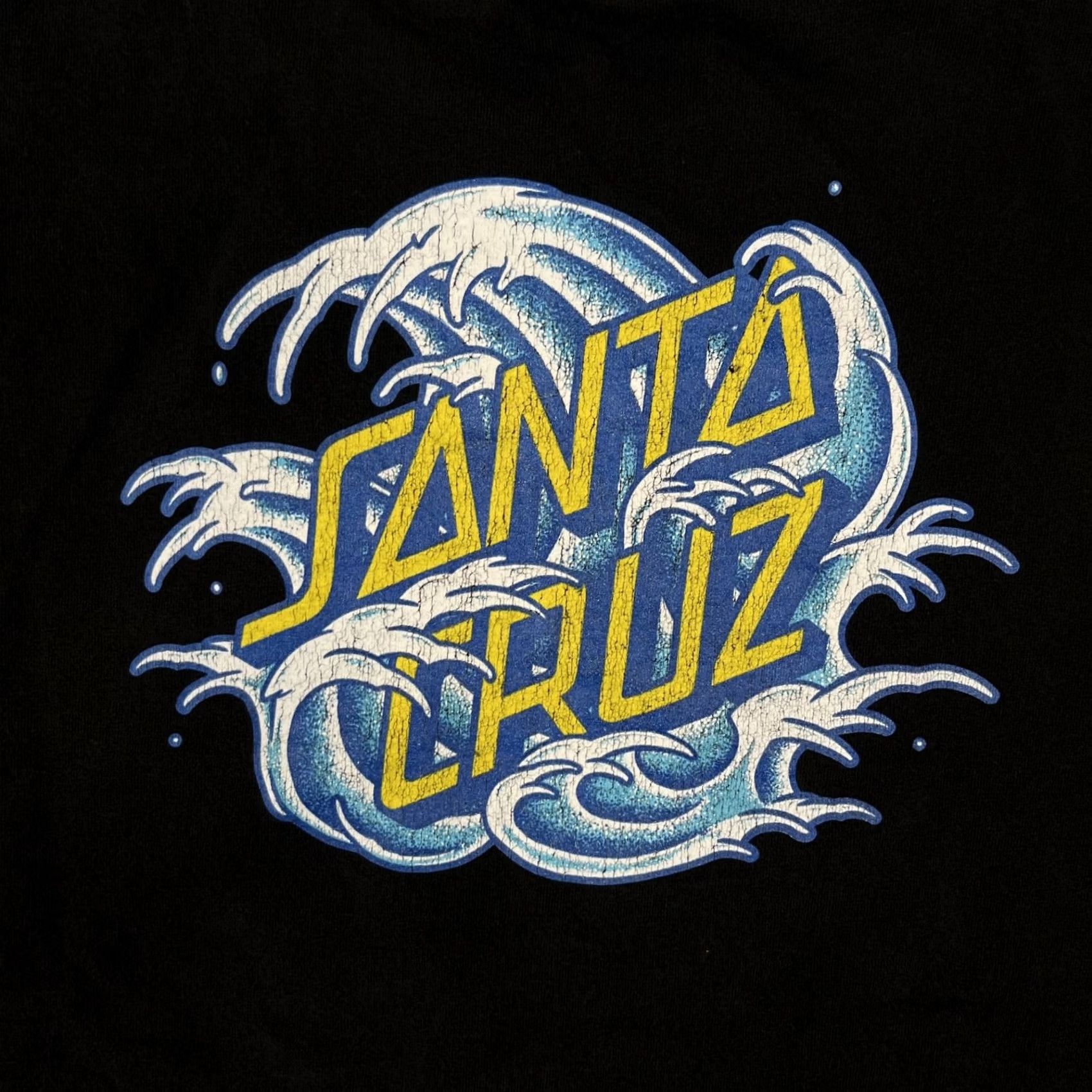 Vintage VINTAGE Santa Cruz T-Shirt Shirt Mens Small Black Logo 90s Beach Wave Graphics Size US S / EU 44-46 / 1 - 7 Thumbnail
