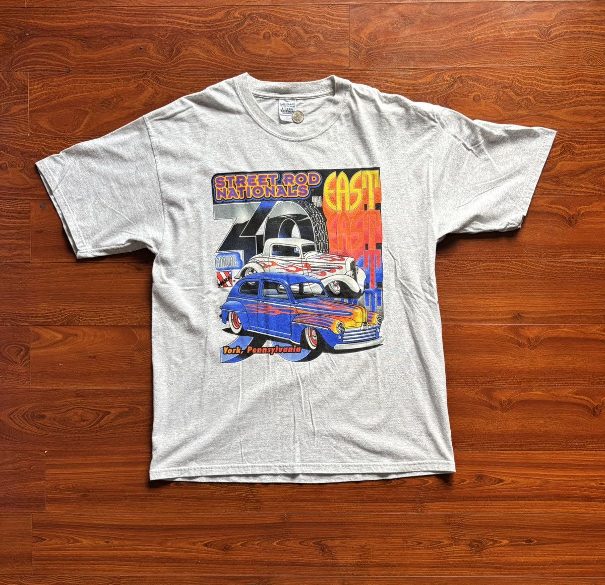 City Streets XL - Vintage 90s National Street Rod Association Racing Tee Size US XL / EU 56 / 4 - 1 Thumbnail