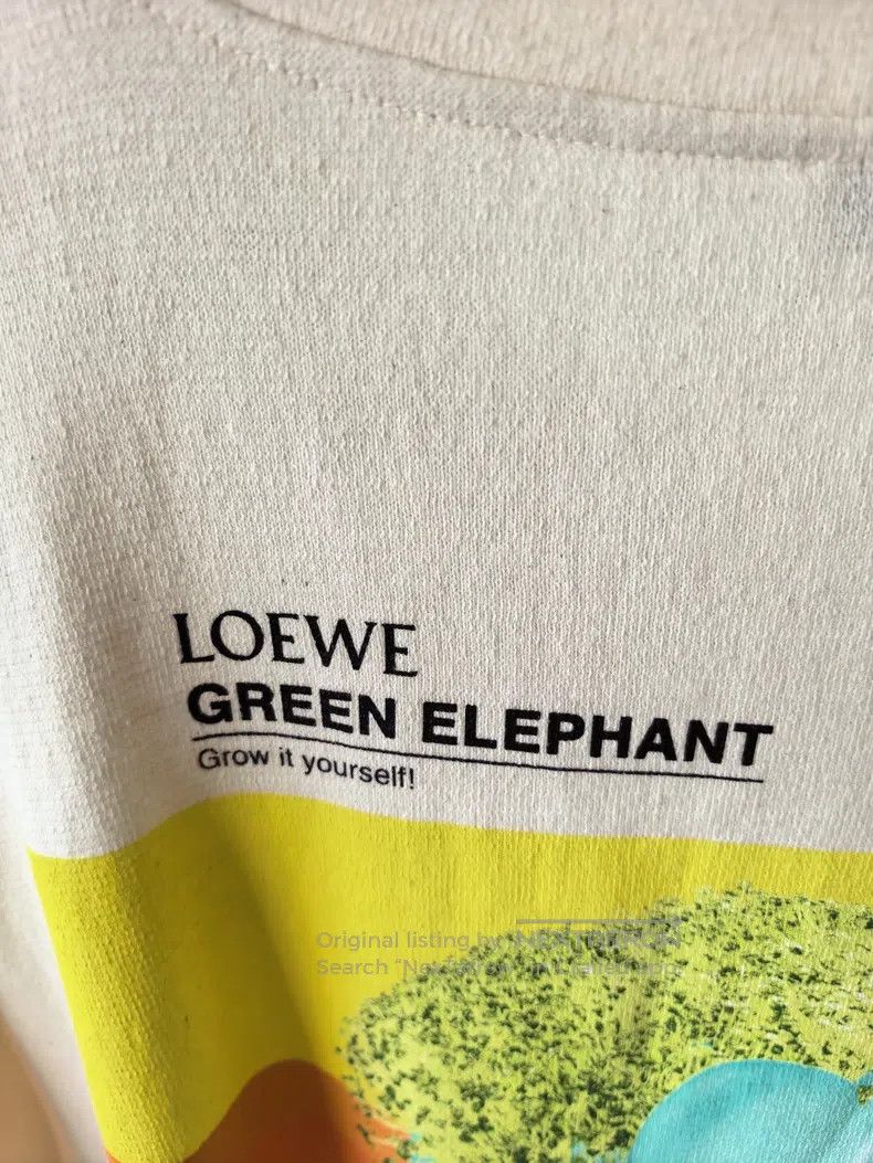 Loewe Loewe Chia seed elephant short-sleeved pure cotton materia Size XXL / US 16-18 / IT 52-54 - 6 Thumbnail