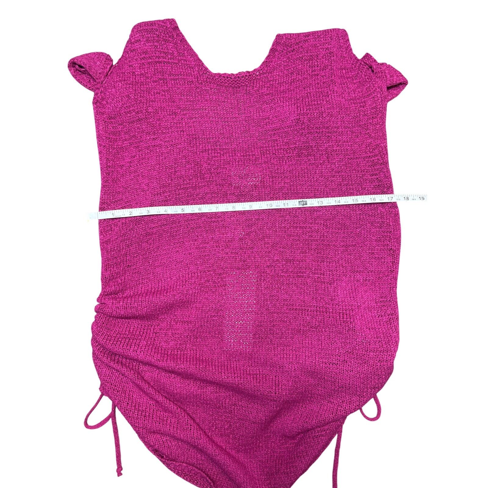 Other SNDYS Hot Pink Knit Mini Dress - Perfect Summer Look! Size S / US 4 / IT 40 - 4 Thumbnail