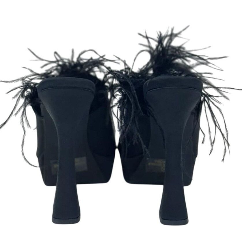 Other OLIVIA FERGUSON / Funkietowe / Black / Feather / Trim Platfo Size US 8.5 / IT 38.5 - 5 Thumbnail