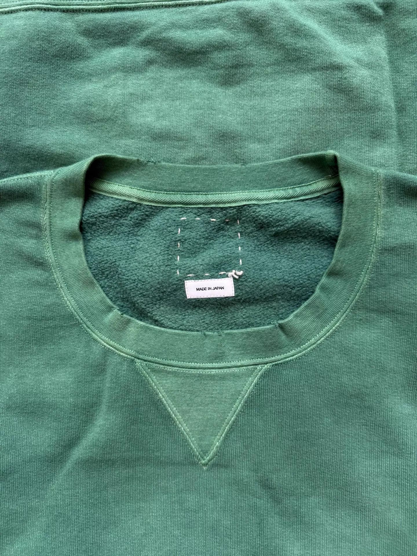 Visvim VISVIM 20SS JUMBO SWEAT L/S UNEVEN DYE CREWNECK GREEN 5 Size US XXL / EU 58 / 5 - 7 Thumbnail