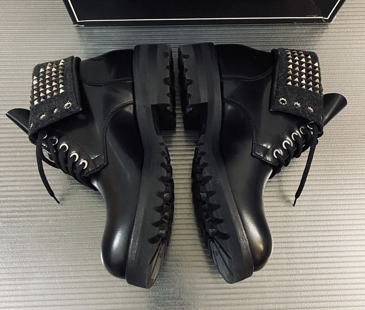 Paciotti Cesare Paciotti 🇮🇹 Nero calf metal studded biker boots 7 NEW Size US 7 / EU 40 - 6 Thumbnail
