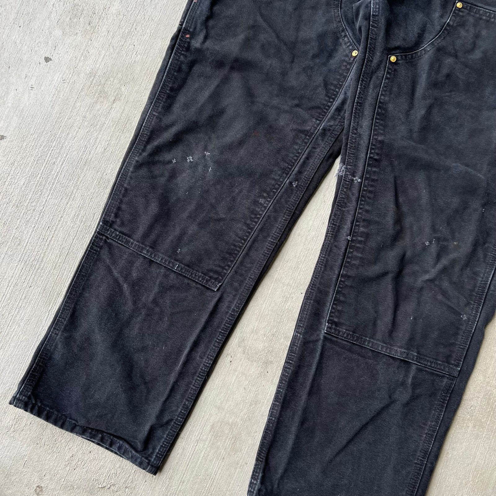 Carhartt × Vintage Carhartt black double knee work wear carpenter pants Size US 33 - 3 Thumbnail