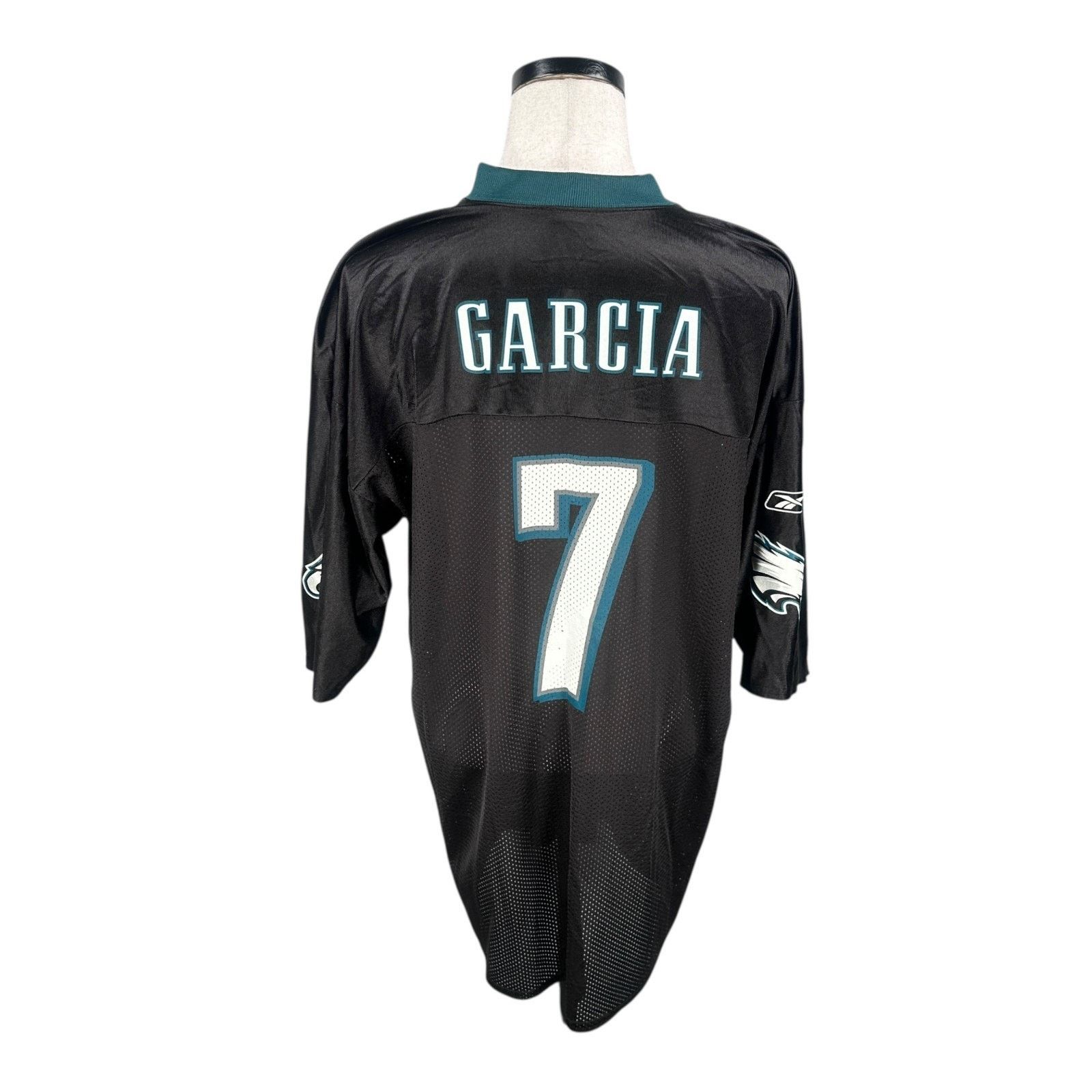 Reebok Vintage Reebok NFL Jeff Garcia #7 Jersey Men XL Black V-Neck Size US XL / EU 56 / 4 - 2 Thumbnail