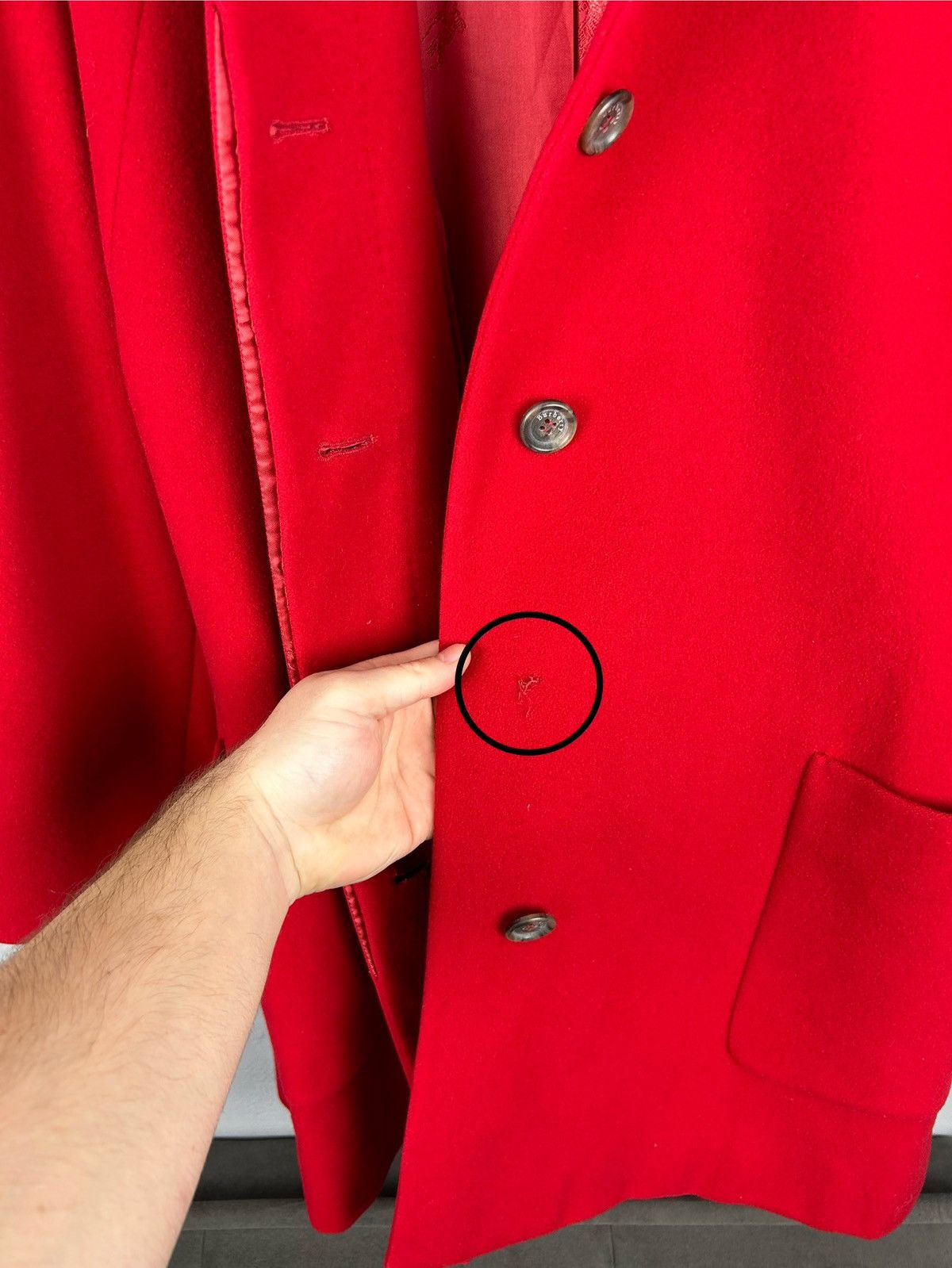 Burberry Burberry London Red Wool Cashmere Coat – Women’s 38 Size M / US 6-8 / IT 42-44 - 9 Thumbnail