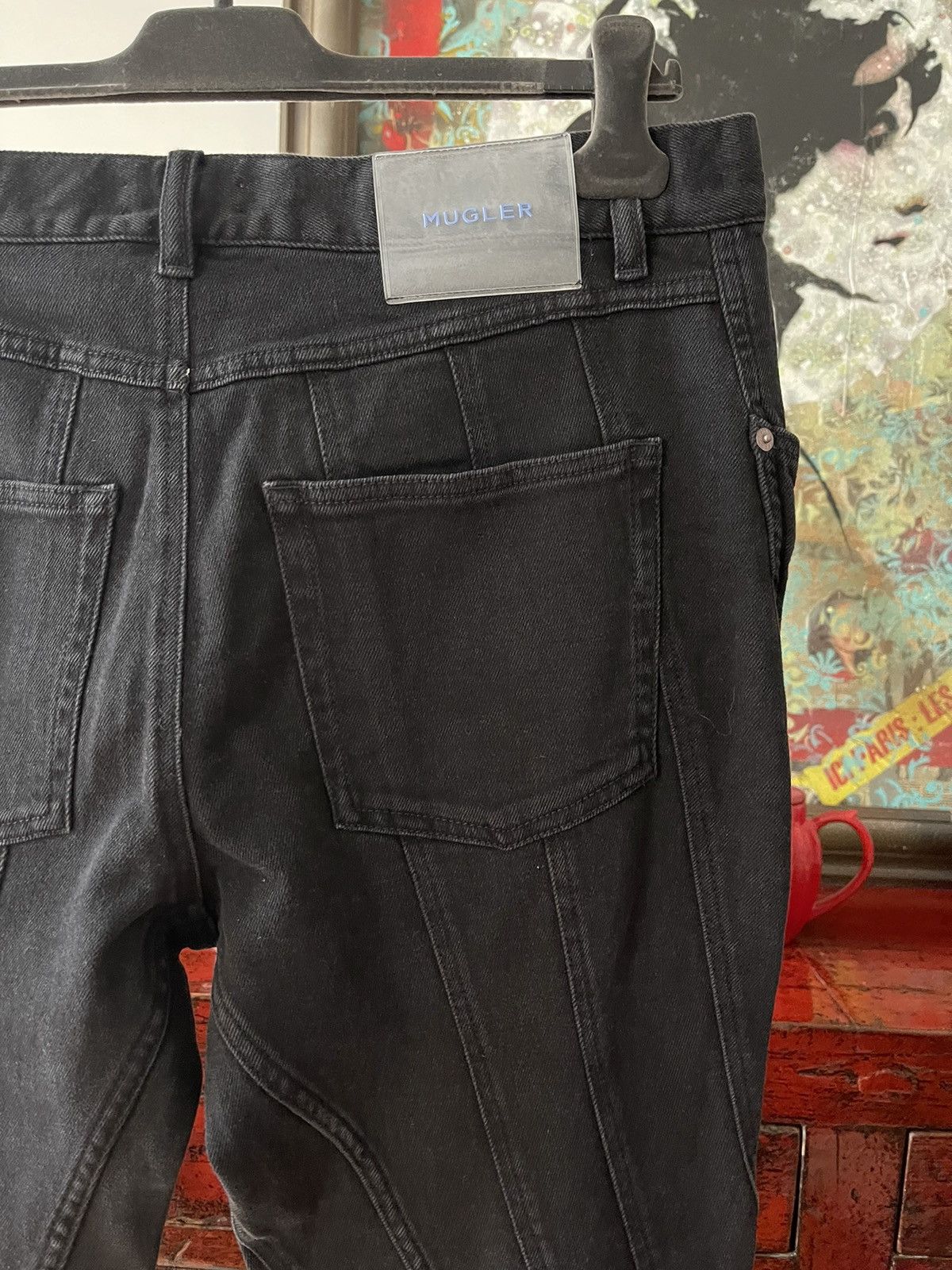 Mugler Mugler Spiral Denim Pants Size US 32 / EU 48 - 6 Thumbnail