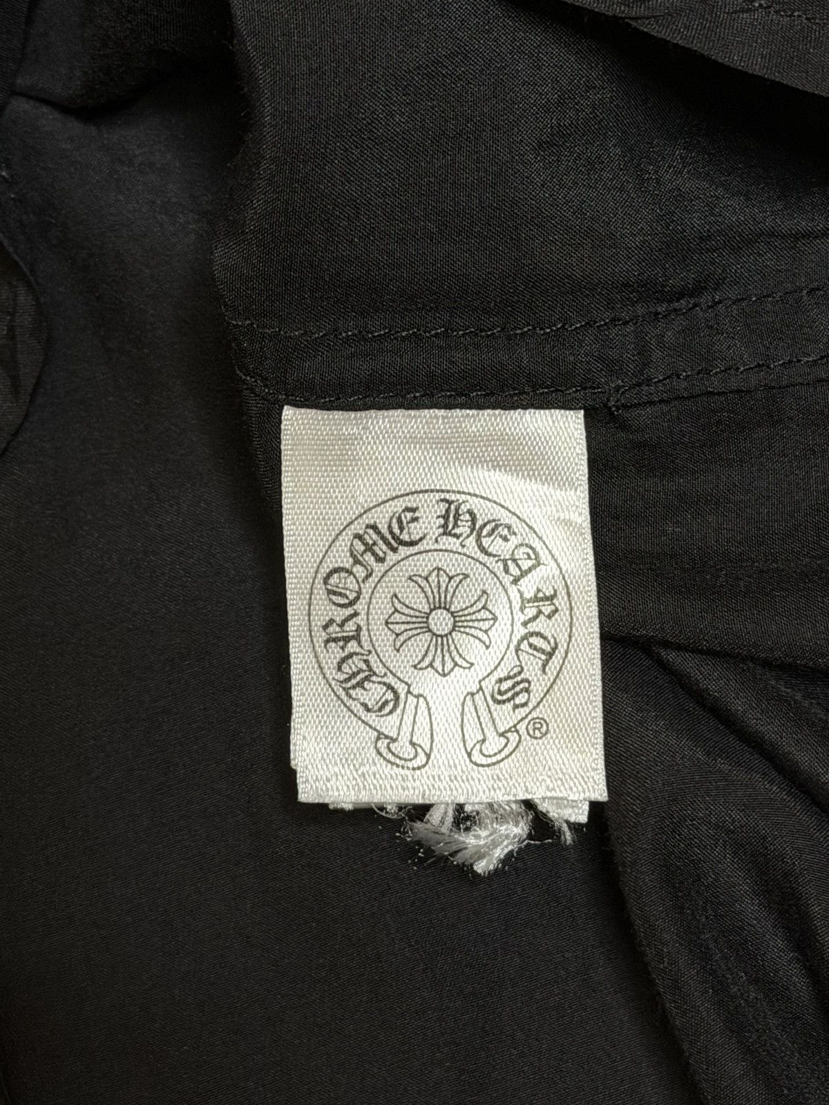 Chrome Hearts Chrome Hearts Leather Patch Silk Shirt Size US XL / EU 56 / 4 - 12 Thumbnail