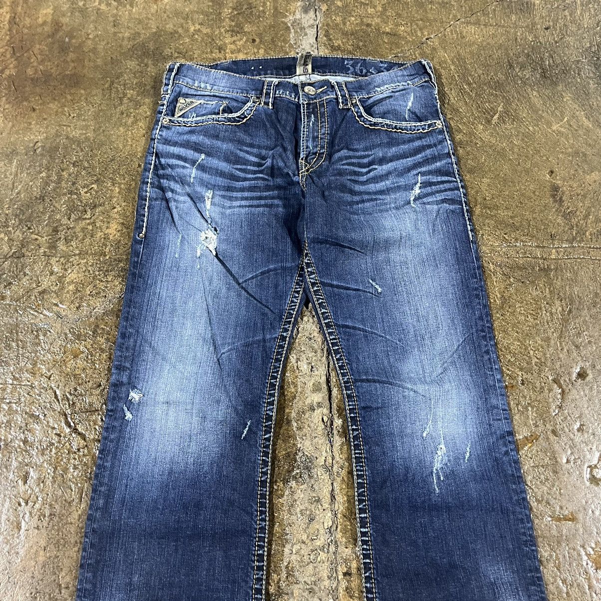 Affliction × Vintage Crazy Y2K Affliction Style Jeans Faded Boot Cut Wide Leg Size US 36 / EU 52 - 9 Thumbnail