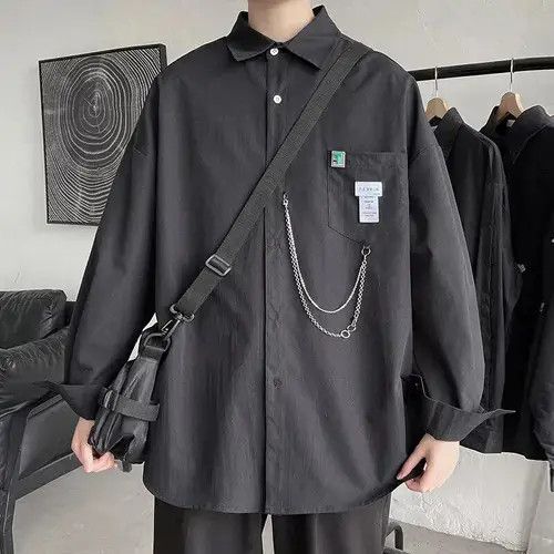 Other Men Streetwear Long Sleeve Harajuku Chain Fashion Size US L / EU 52-54 / 3 - 1 Thumbnail