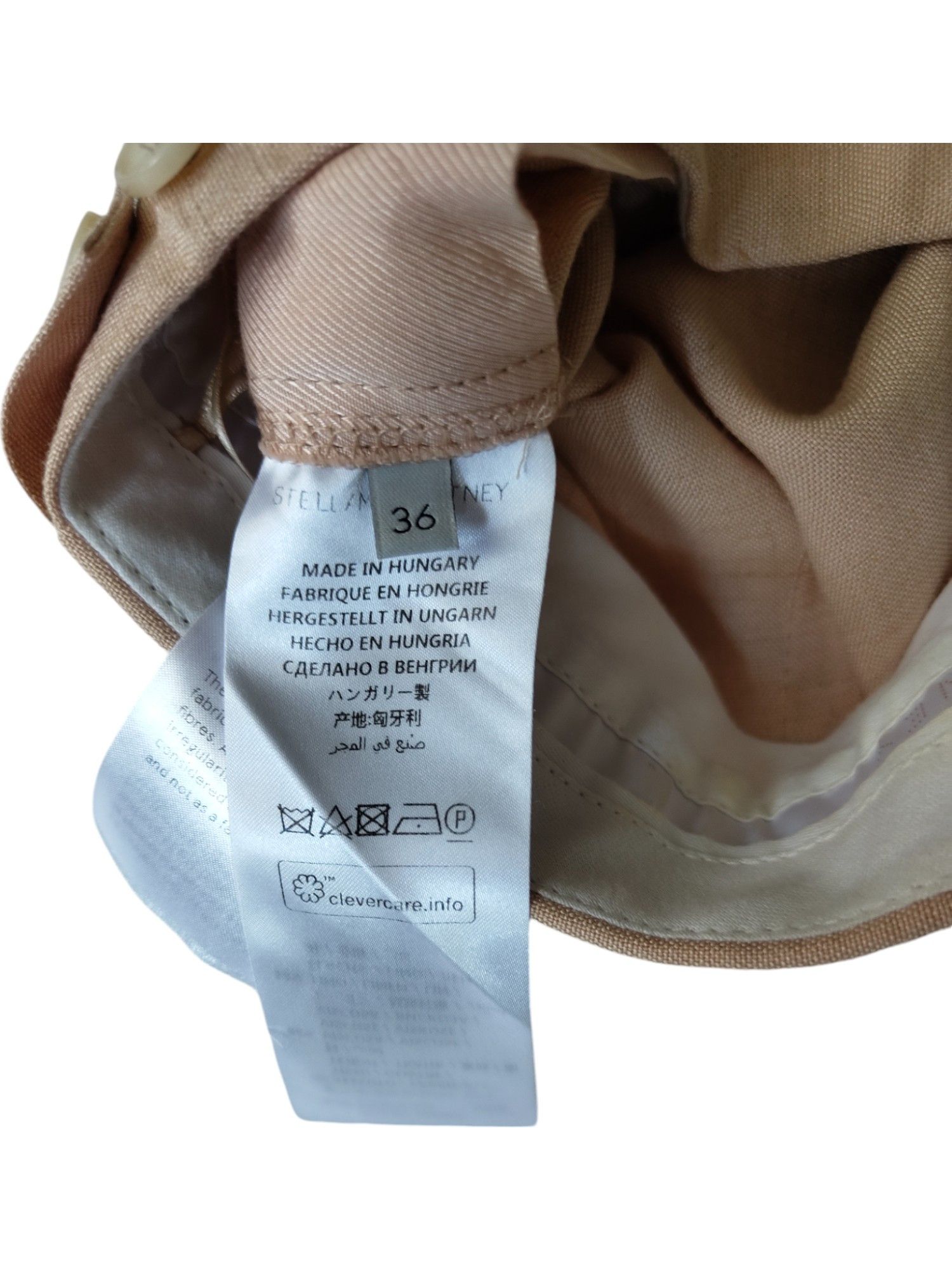 Stella McCartney Salmon Pink Linen And Viscose Straight Leg Pants Size 26" / US 2 / IT 38 - 6 Thumbnail