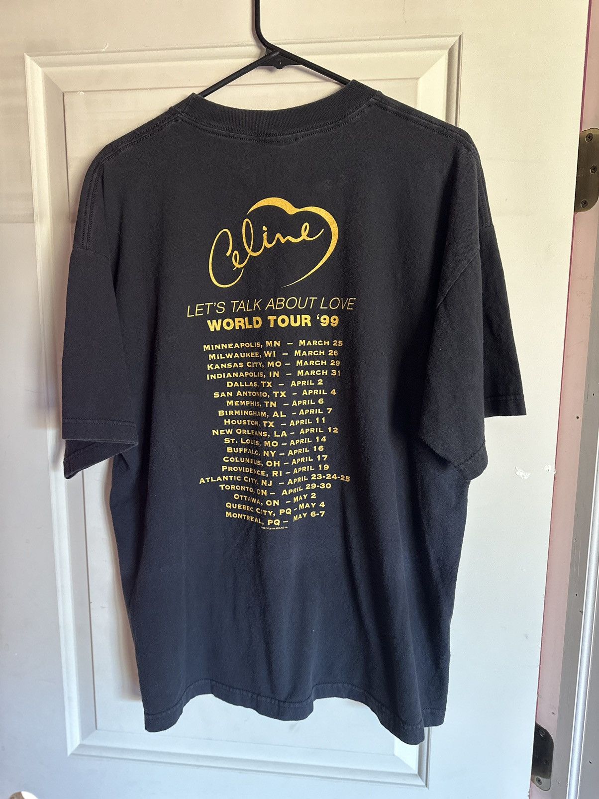 Vintage Celine 1997 My Heart Will Go On tour tee Size US XL / EU 56 / 4 - 5 Thumbnail