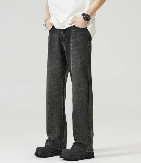 Japanese Brand nezawa x Rika American grey washed flared baggy jeans Size US 32 / EU 48 - 8 Thumbnail
