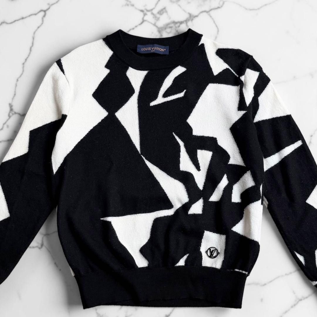 Louis Vuitton Louis Vuitton Abstract Houndstooth Knit Crew Neck Size US M / EU 48-50 / 2 - 14 Thumbnail