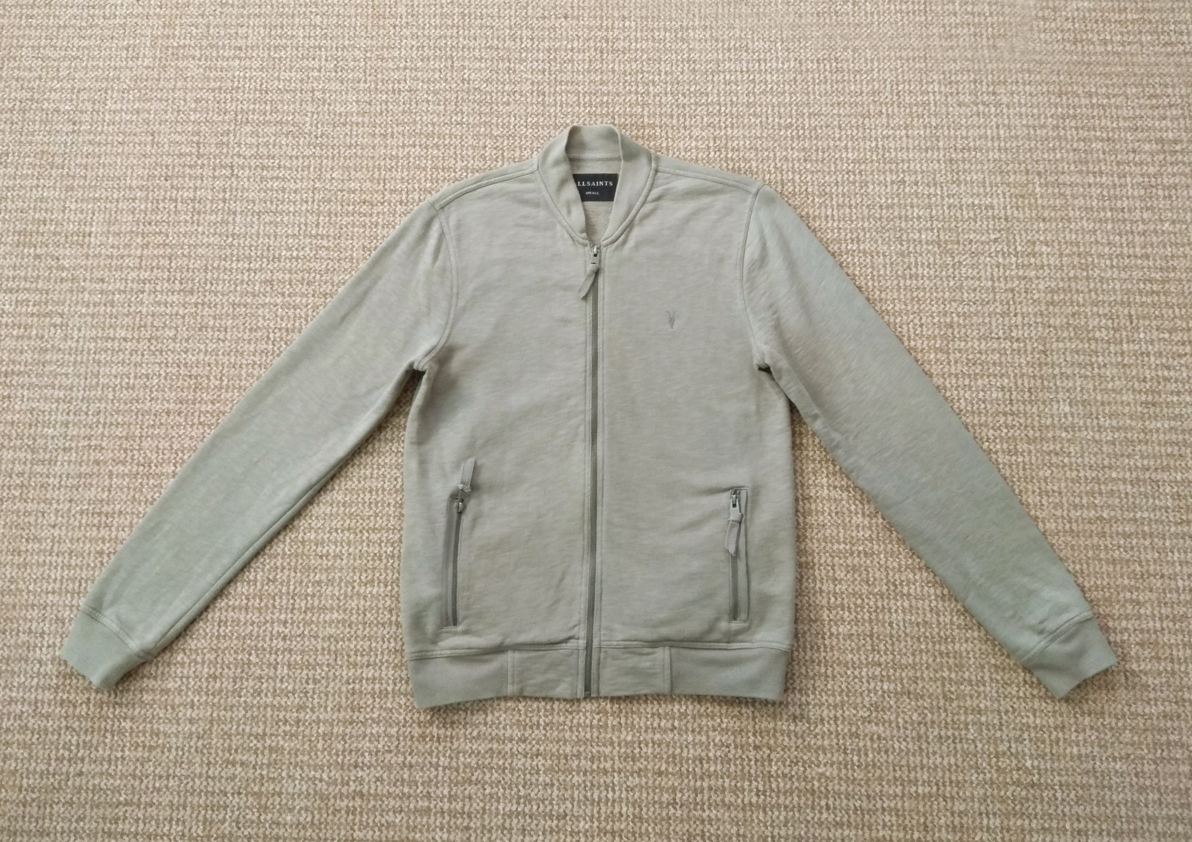 Allsaints AllSaints Oldsen Cotton Bomber Jacket Full Zip Sweatshirt Size US S / EU 44-46 / 1 - 3 Thumbnail