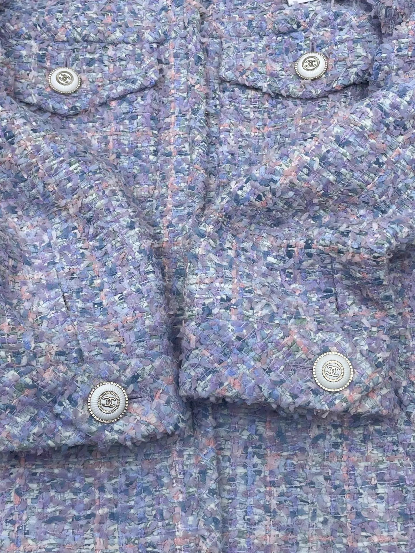 Chanel Chanel SS20 Lavender Woven Jacket 36 Size XS / US 0-2 / IT 36-38 - 3 Thumbnail