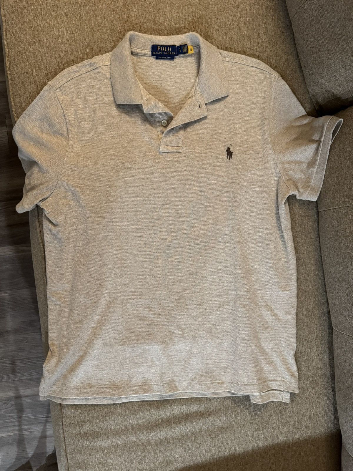 Polo Ralph Lauren Polo Ralph Lauren men’s short sleeve polo beige size Large Size US L / EU 52-54 / 3 - 1 Thumbnail