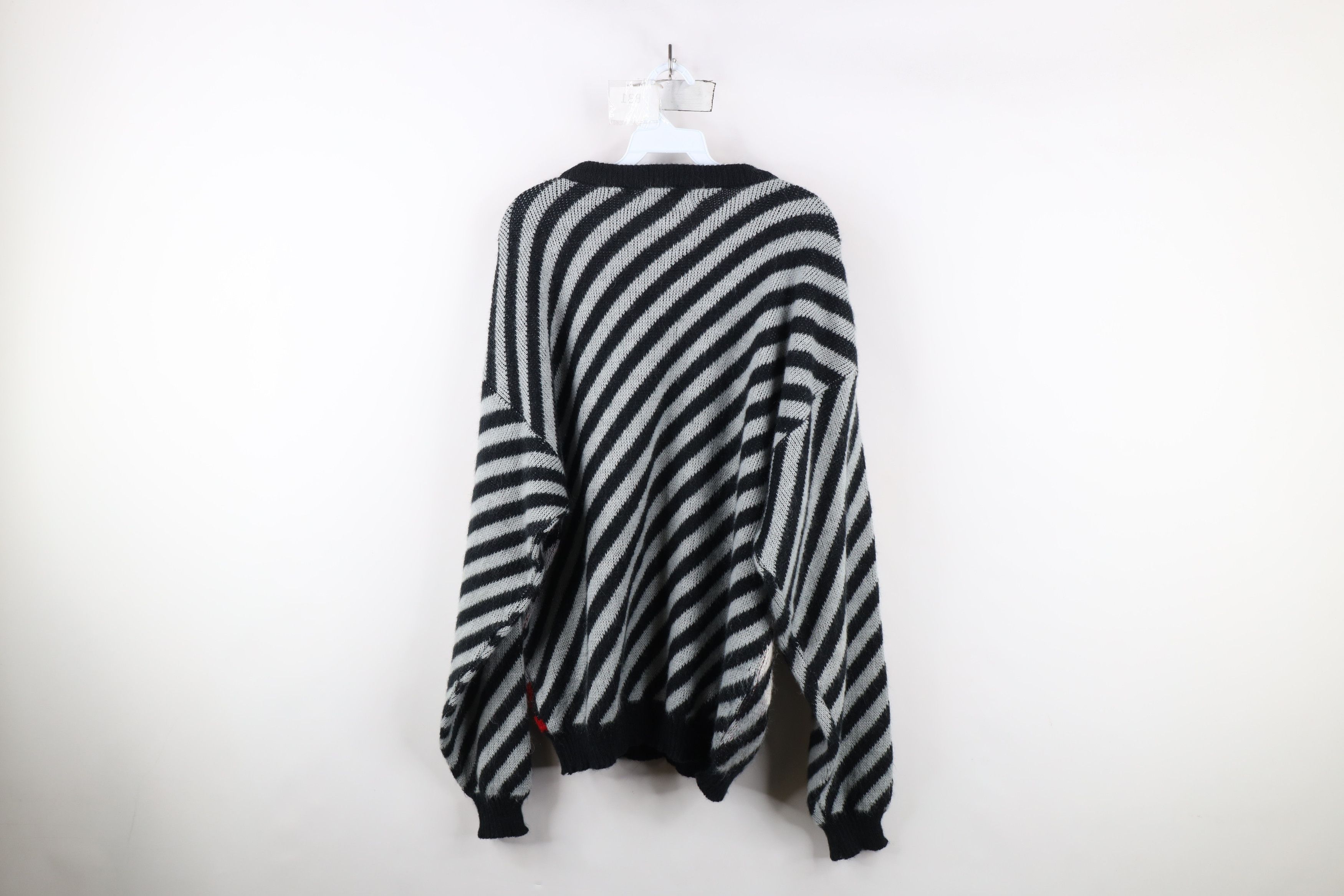 Vintage Vintage 90s Streetwear Blend Knit Cross Hatch Knit Sweater Size US L / EU 52-54 / 3 - 8 Thumbnail