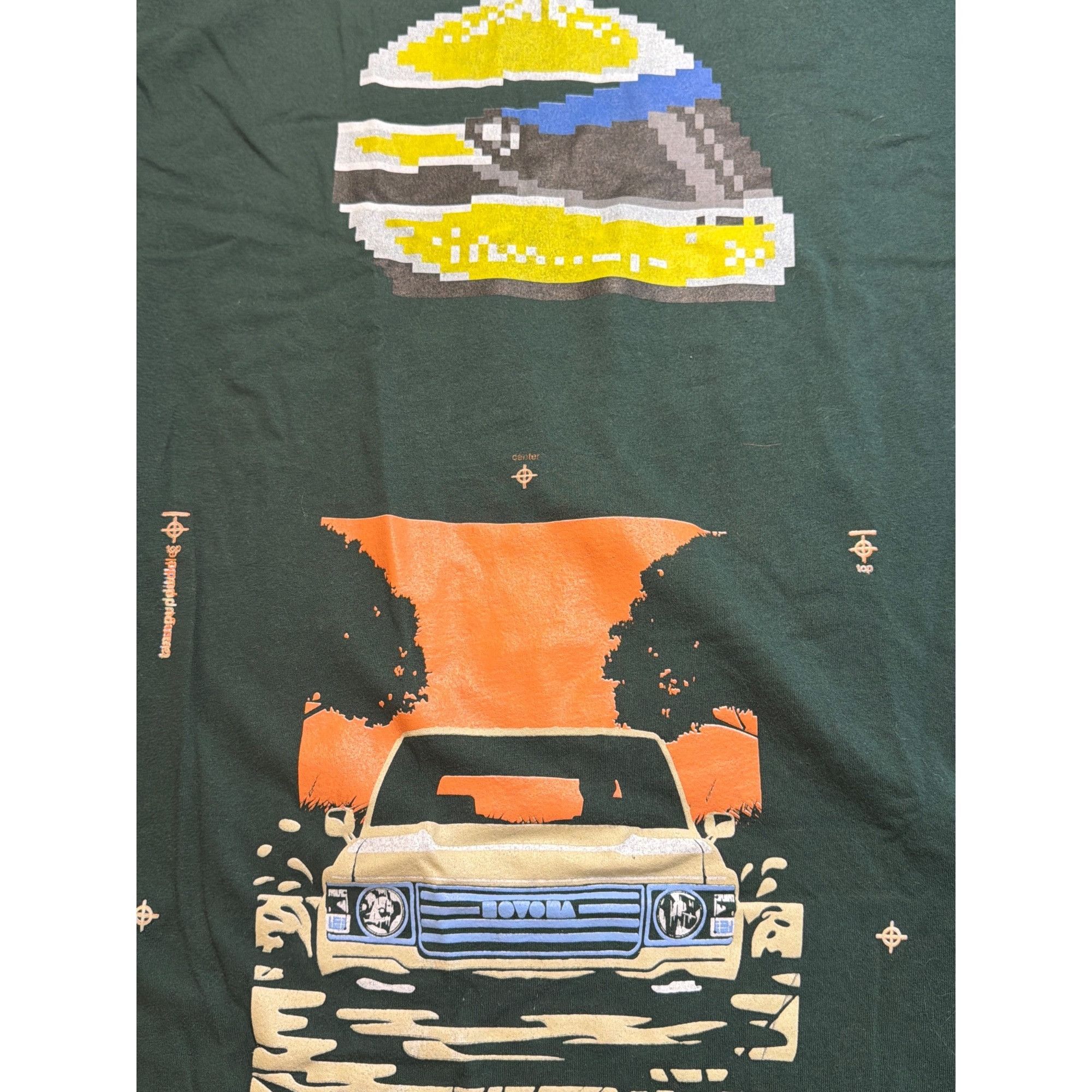 Next Level Drone Hunter Galaga Graphic T Shirt Green Retro Pixel F15E H Size US M / EU 48-50 / 2 - 2 Thumbnail