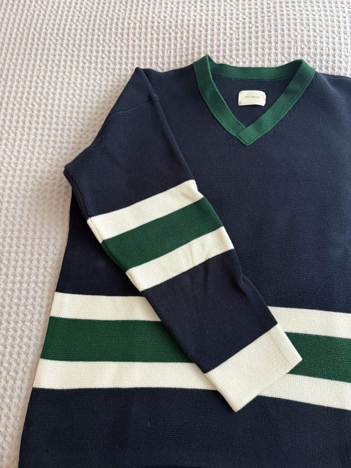 Aime Leon Dore Aimé Leon Dore FW22 Knit Hockey Jersey — Navy Blazer, Small Size US S / EU 44-46 / 1 - 3 Thumbnail