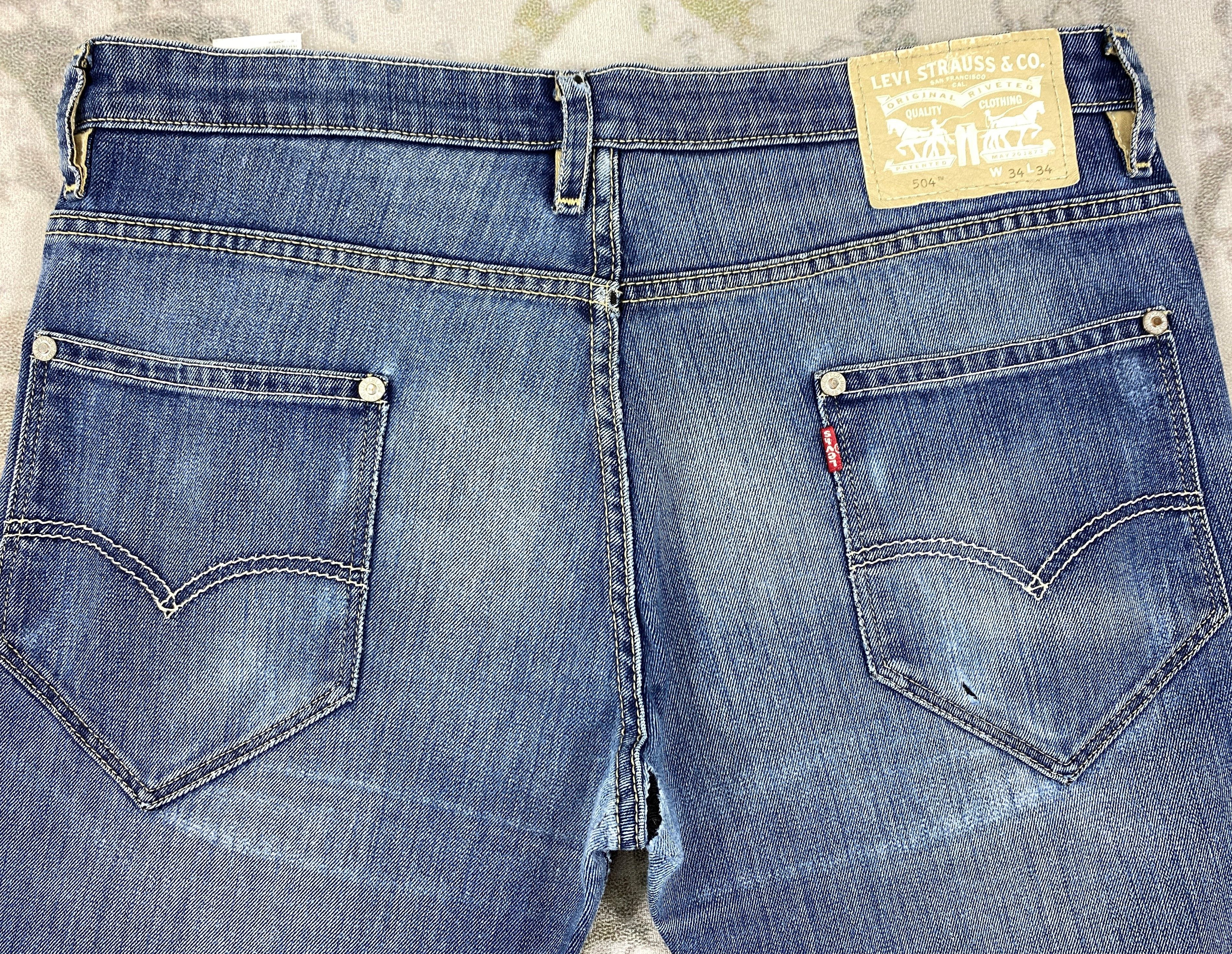 Levi's Distressed Blue Vintage Levi's 550 36x33 Denim -JN2122 Size US 36 / EU 52 - 4 Thumbnail