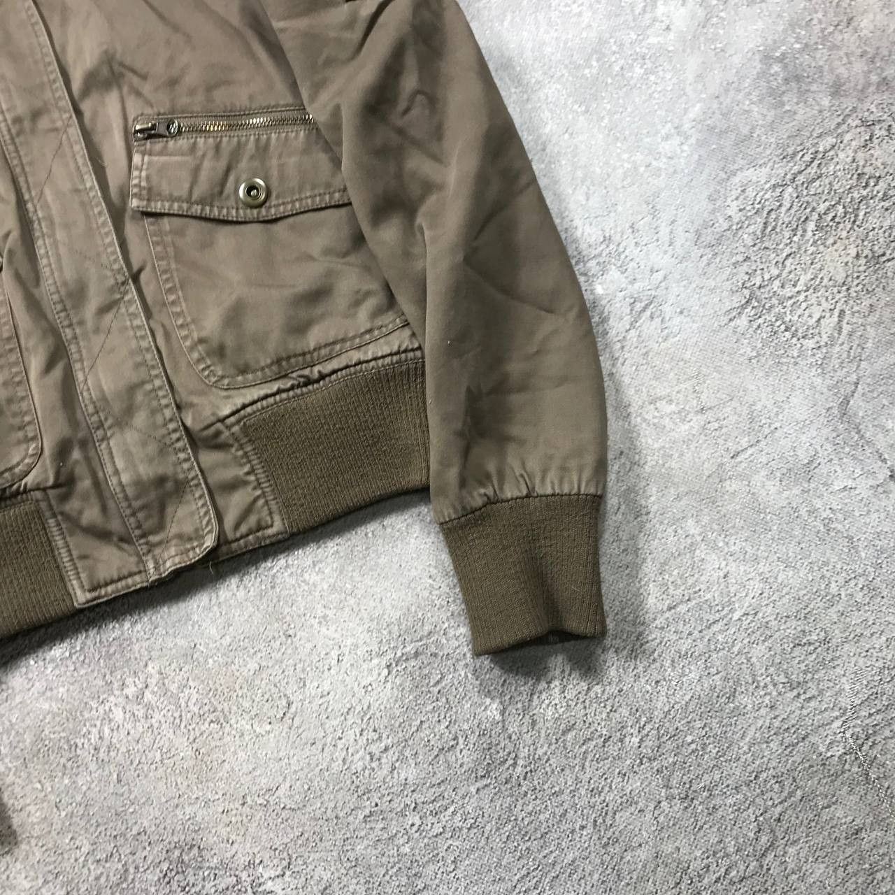 Vintage Vintage Y2K Khaki Bomber Jacket Streetwear Gorpcore Slim M Size M / US 6-8 / IT 42-44 - 4 Thumbnail