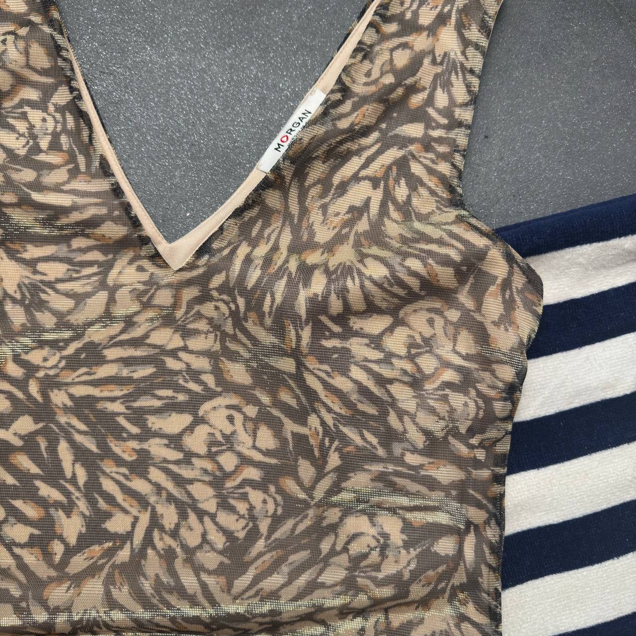 Japanese Brand × Vintage Morgan de Toi Vintage Y2K Sexy Glam Tank Top Size S / US 4 / IT 40 - 4 Thumbnail