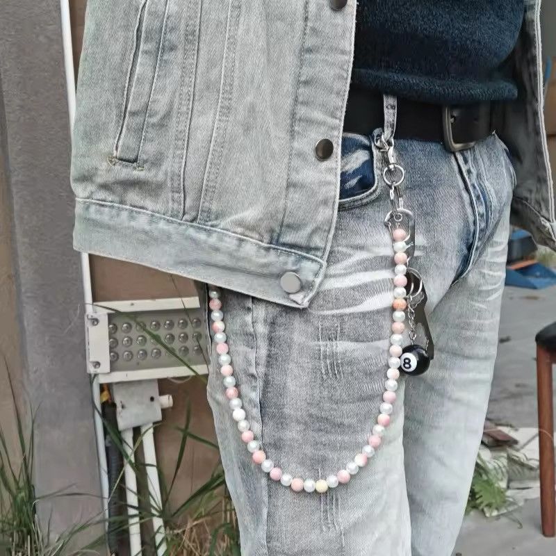 Jewelry Black Eight Key Buckle Luxurious Y2K Pants Waist Chain Size ONE SIZE - 3 Thumbnail