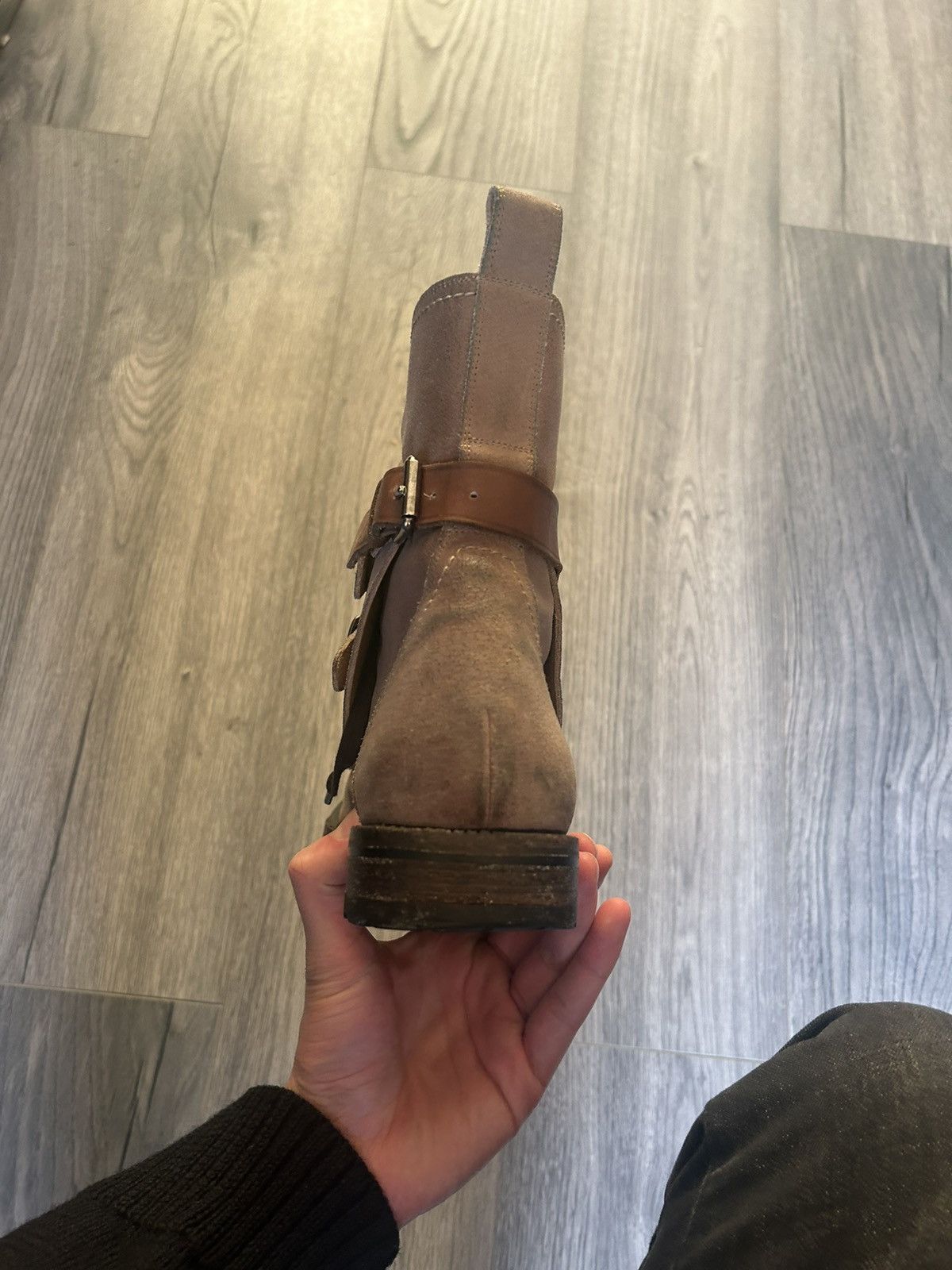 Dolce & Gabbana Dolce & Gabbana Buckled Suede Combat Boots Size US 8 / EU 41 - 18 Thumbnail