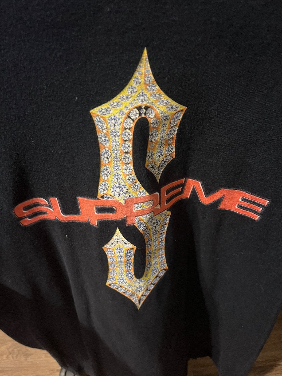Supreme Supreme Diamonds tee navy Size US S / EU 44-46 / 1 - 2 Thumbnail