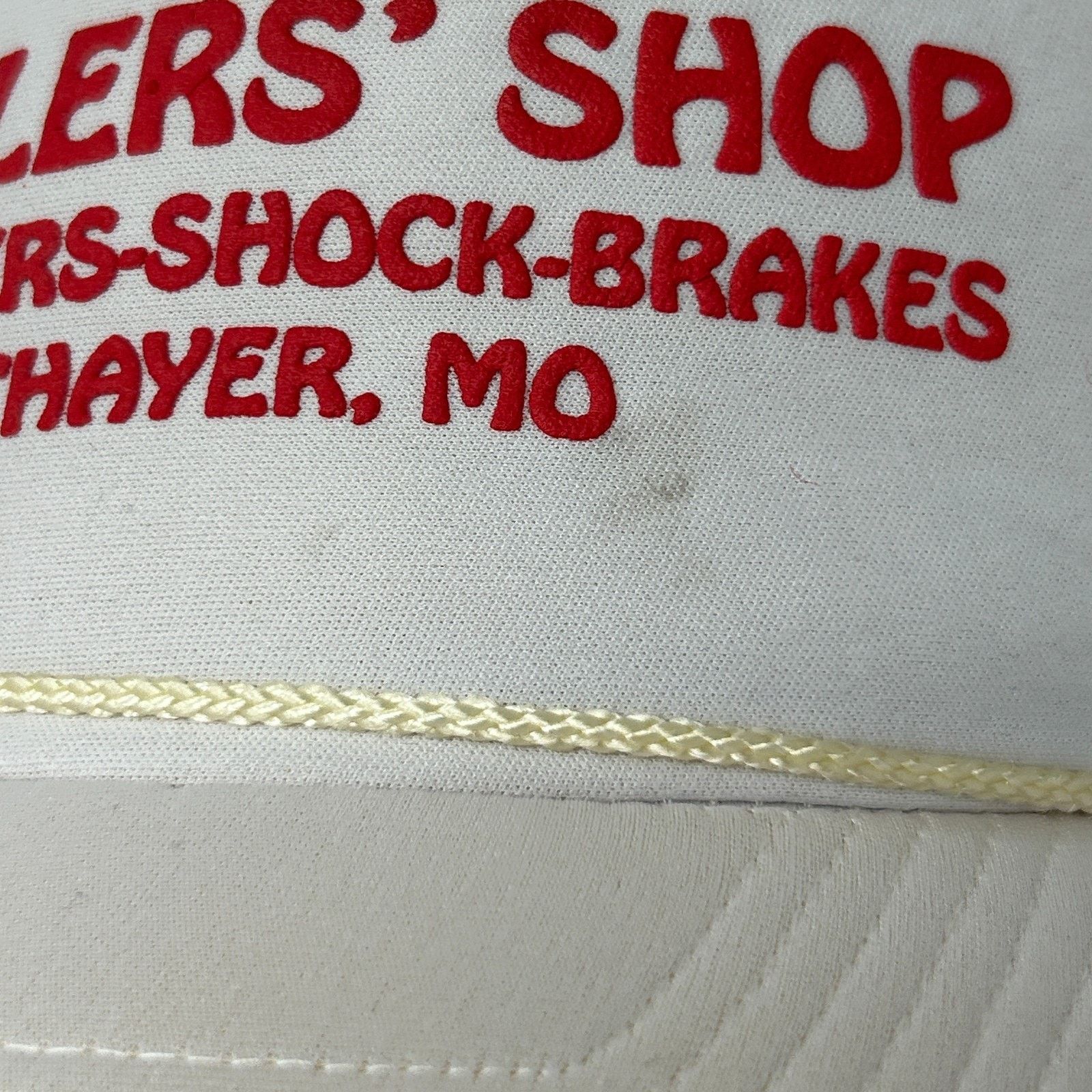 Vintage Vintage Sellers Shop Thayer Trucker Hat Baseball Cap White Size ONE SIZE - 6 Thumbnail