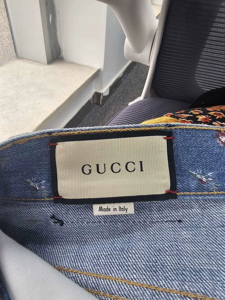 Gucci GucciPrinted denim skirt 2503-Nextarrow Size 28" / US 6 / IT 42 - 7 Thumbnail