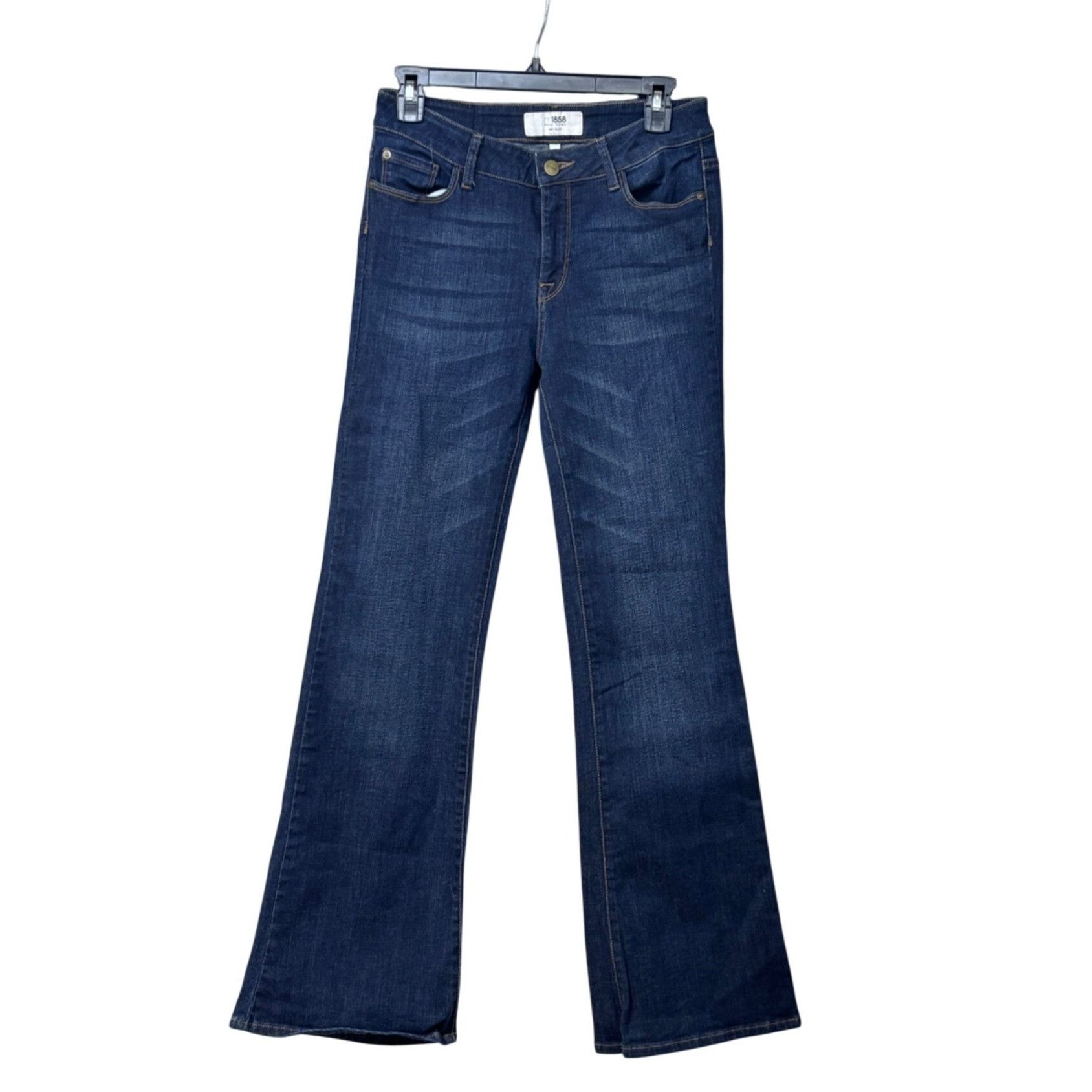 Other M1868 Womens Dark Wash Denim Flare Jeans Size 4/27" Size 27" / US 4 / IT 40 - 1 Thumbnail